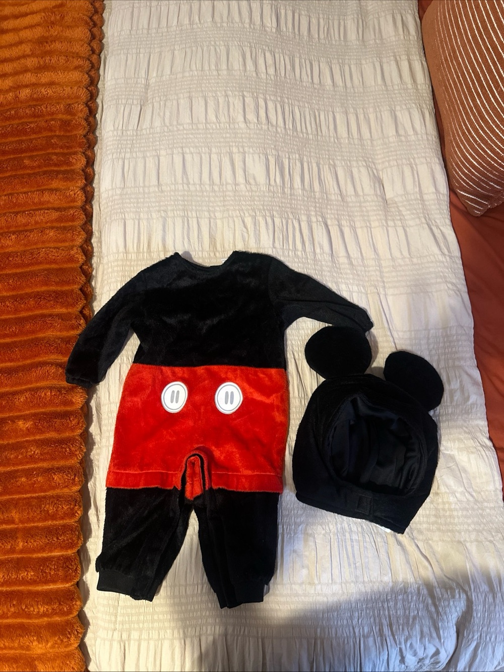 Disney Black and Red Mickey Mouse Costume with Ear Hat
